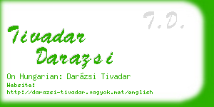 tivadar darazsi business card